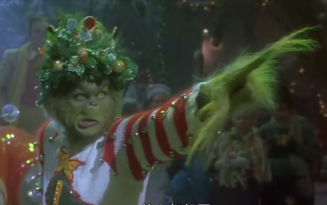 绿毛怪人讨厌过圣诞节，假扮圣诞老人，把全村人的礼物都偷走了