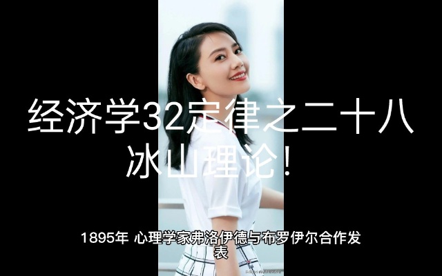 经济学32定律之二十八 冰山理论!