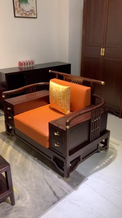 新中式实木沙发集锦！新中式沙发#乌金木家具#全屋家具定制