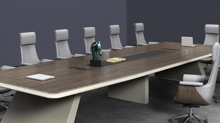 会议桌长桌简约现代办公室长方形大培训桌椅组合培训台洽谈条形桌