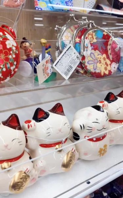 可爱的和风小物招财猫，招き猫#浪计划#日本动漫#招财猫#日本生活