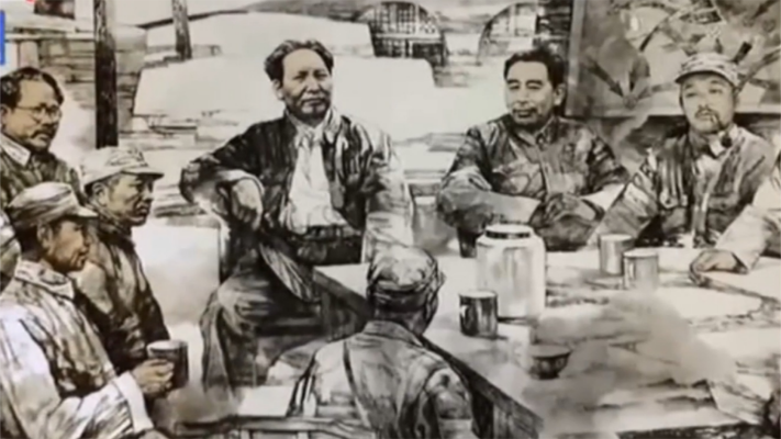 小河会议，毛主席提出五年结束对蒋介石的斗争，布置作战计划