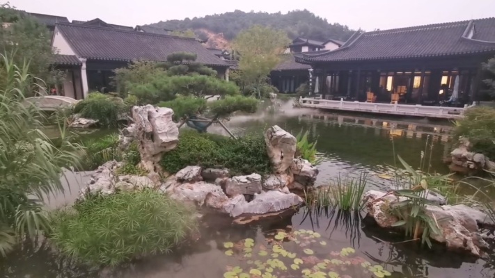 中式庭院，鱼池假山，景观园林！方寸之间，再现自然山水！
