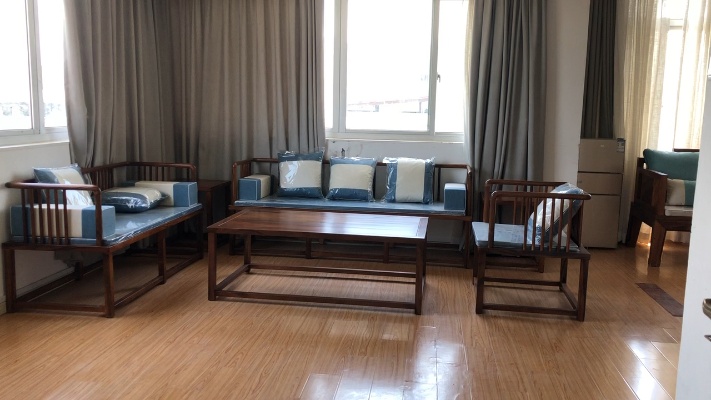 南美胡桃木新中式沙发，榫卯结构牢固耐用，木蜡油工艺环保触感好