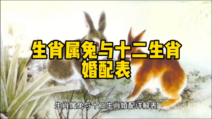生肖属兔与十二生肖婚配表#生肖婚配#生肖兔#属兔的人