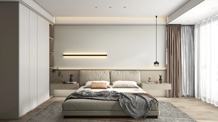 仅需要3步，好的效果用最简单的灯光#卧室设计#卧室灯光设计