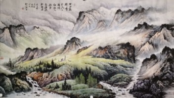 中国当代山水画十大名家之一林之源精品力作，美极了！