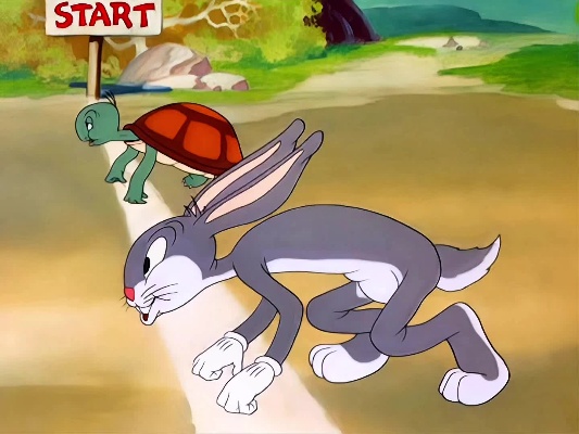 龟兔赛跑之烧胎起步#怀旧动画#童年经典动画片#动画解说