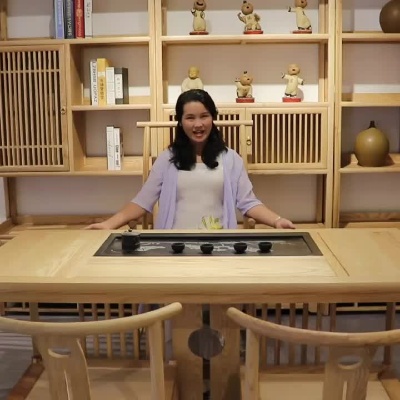 新中式实木茶桌，看了就知道，家里需要它，朋友看了都说好！