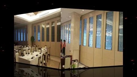 新中式酒店移动隔断屏风#移动隔断墙#花纹玻璃#活动隔断源头厂家