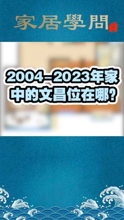 2004年到2023年的文昌位在家中哪个方向？