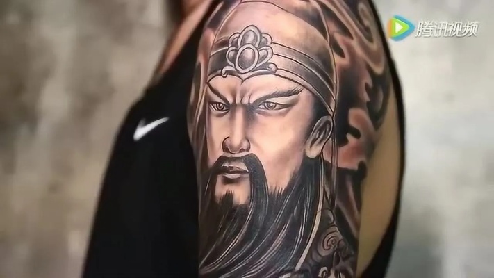武汉顶级纹身师为哈尔滨帅哥打造的花臂关公纹身！真是太有气质了！腾讯视频