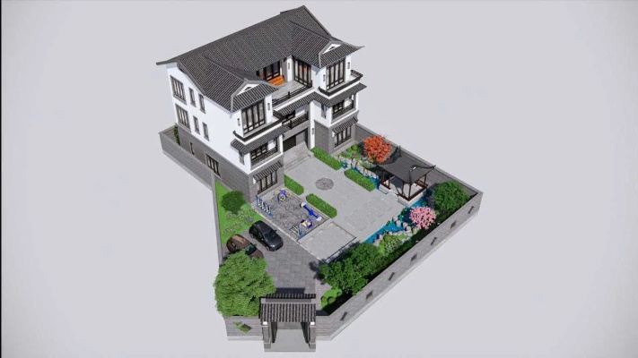 新中式三合院别墅，最符合国人生活方式的农村建房，四合院设计