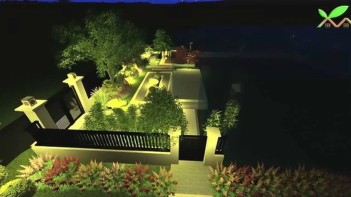 庭院景观绿化设计漫游动画白天+夜景#旅行vlog#